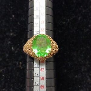 EverTrue Chartreuse Quartz 5.00 ctw Blooming Radiance Ring in 18K YG Plated (7)